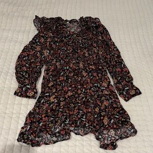 Zara Floral Long Sleeve Dress - Multicolor
